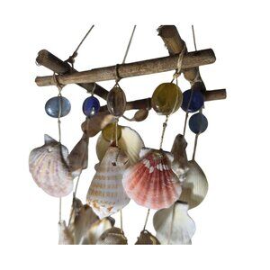 Shell chandalier Windchime  outdoor ocean nautical beach house vacation summer